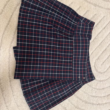 Pleated mini skirt