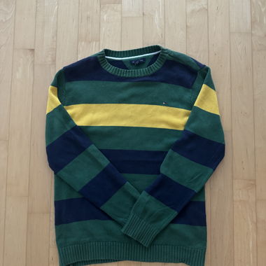 Pull en maille rayé vintage