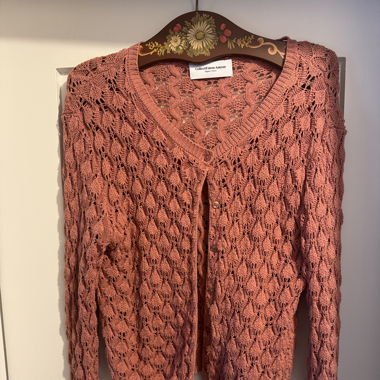 Cardigan vieux rose 