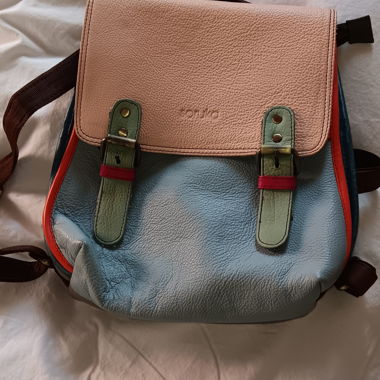 Multicolored Leather Backpack