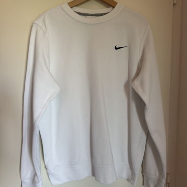 Weisser Nike Sweatshirt Pullover