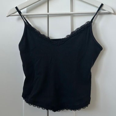 Sweet Lace Camisole in Black by Hollister