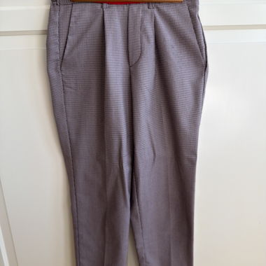 Pantalon décontracté à carreaux