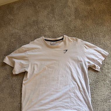 Gymshark T-Shirt Herren Oversized Weiß