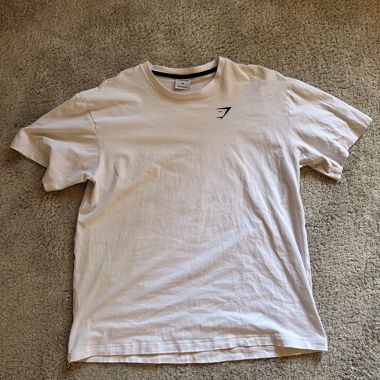 Gymshark T-Shirt Uomo Oversized Bianco