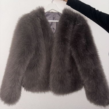 Veste en fausse fourrure