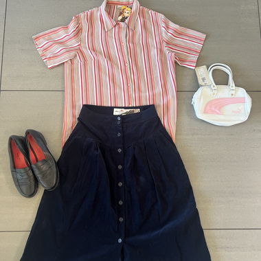 Chemise vintage rayée Damart