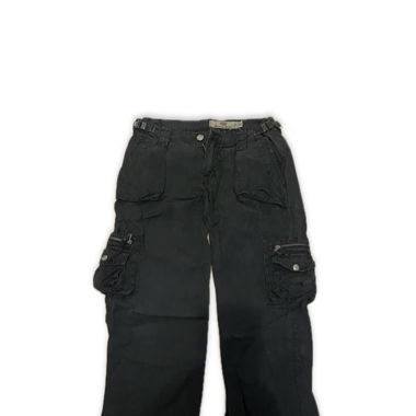 Vintage-Black Cargo Pants