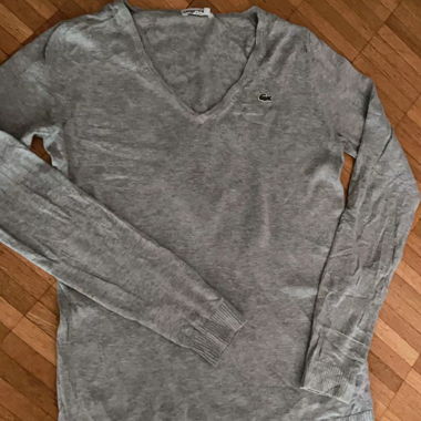 Pull Lacoste Vintage en V, taille M