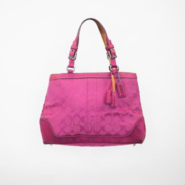 Borsa tote Coach Signature Vintage rosa