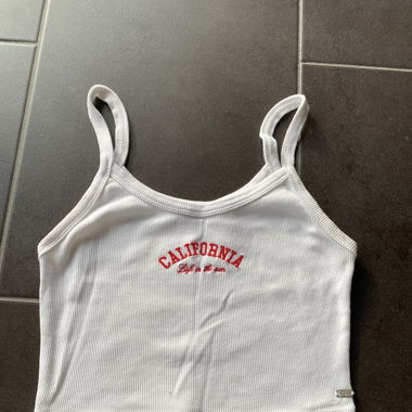 Top à bretelles blanc 