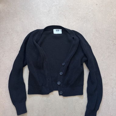 Cardigan in maglia nero