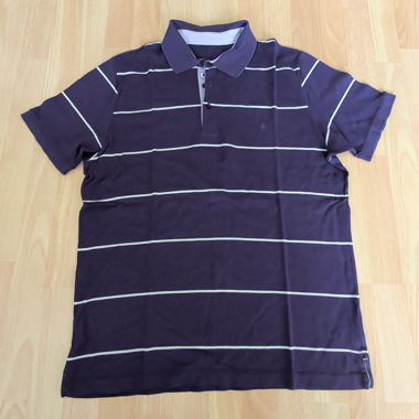 Polo a righe viola