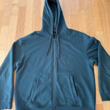 Felpa con cappuccio verde