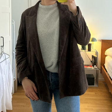 Blazer aus Cord, braun, L