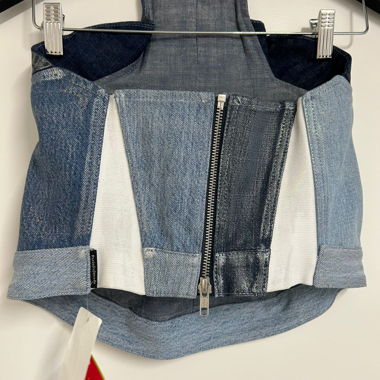 Paris (re) made denim corset 