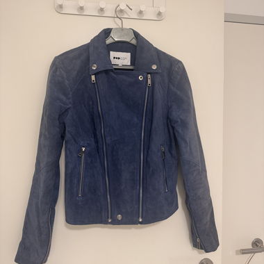 Blue Suede Jacket size S