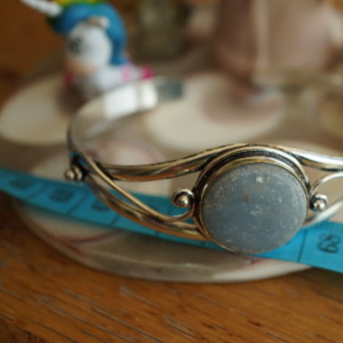 Angelit Blau     Armreifen Edel 