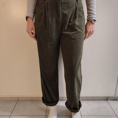 Pantalon en velours côtelé