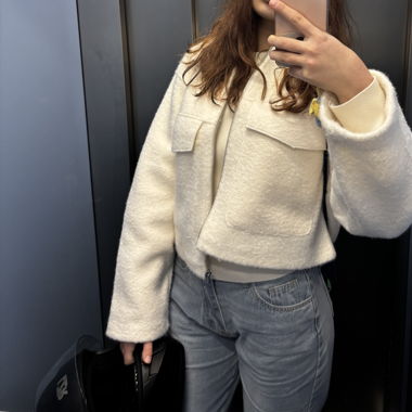 Veste stradivarius blanche 