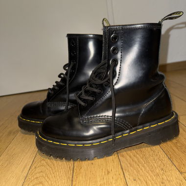 Dr. Martens boots, black, size 36.