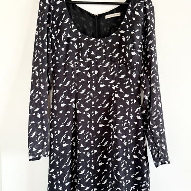 Vestito estivo corto bianco e nero
