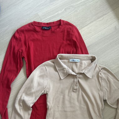2 TOPS MANCHES LONGUES