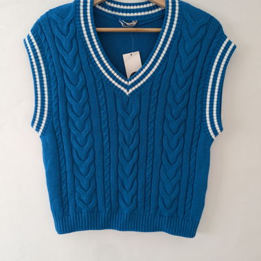 Blue Knit Sweater Vest XS/S