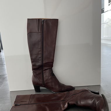 Bottes en cuir, made in Italy, marrons