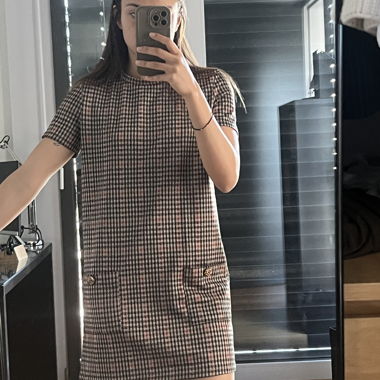 Zara Trafaluc Plaid Dress