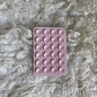 Support de téléphone adhésif rose avec ventouse