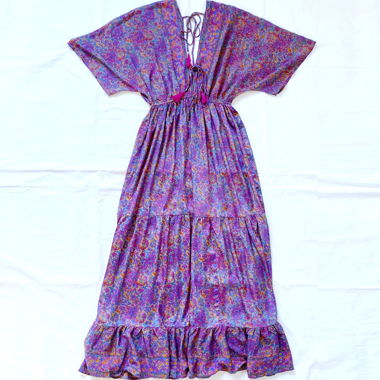 Robe bohème longue boho chic soie M été