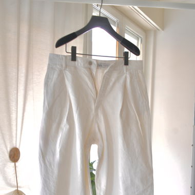 Zara, Baggy White Jeans