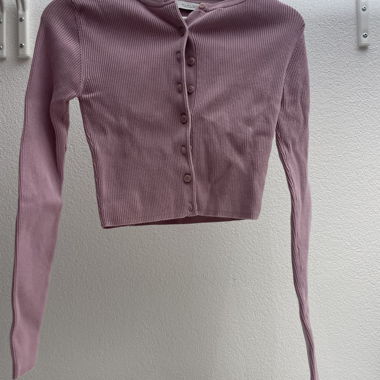 Ribbed cropped Cardigan 