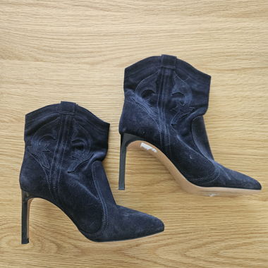 Bottines à talon bleu Ba&sh