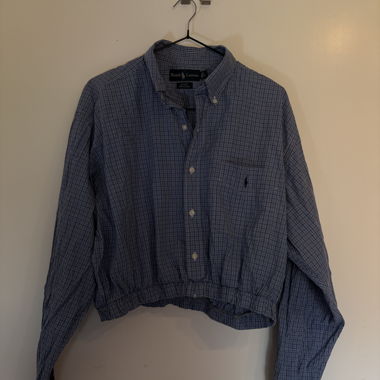 Ralph Lauren Blake camicia in cotone a quadri blu L