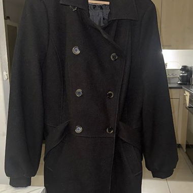 Cappotto in lana nero