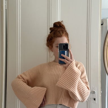 Pull avec manches évasées 