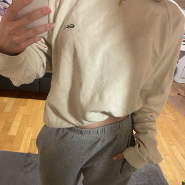 Felpa Lacoste crema