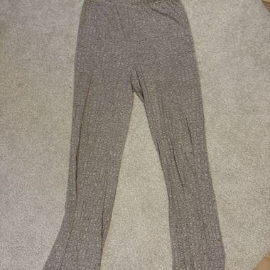 Pantaloni in maglia a coste