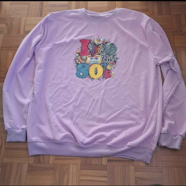 Felpa I love 80's nuova