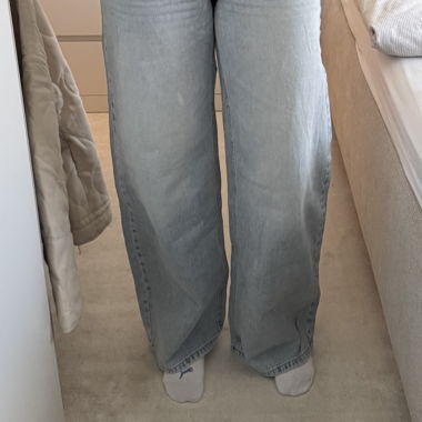 Jeans Mom a vita alta larghi, azzurro chiaro