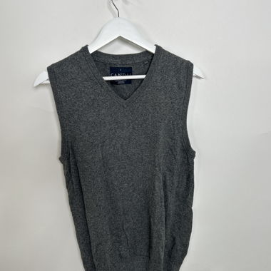 Canda-Gestrickter Gilet in Grau