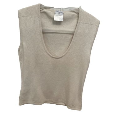 Top Chanel senza maniche