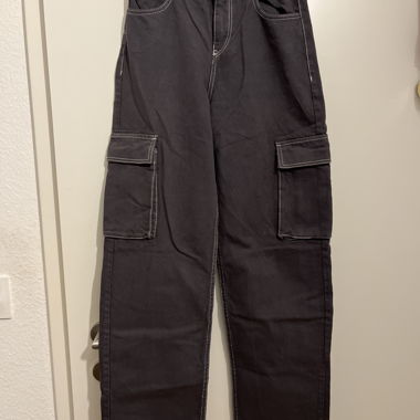 Pantaloni cargo grigio scuro