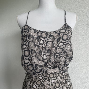 Good American Serpent Print Top