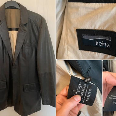 Blazer in pelle Heine