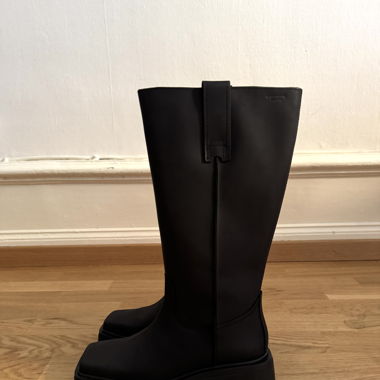 Veganond EYRA Leather boots - off black 