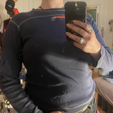 Diesel Langarmshirt Blau Grösse L