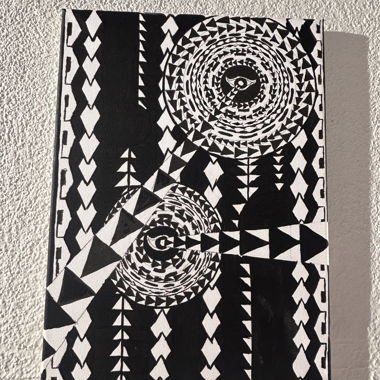 Image abstraite noir et blanc